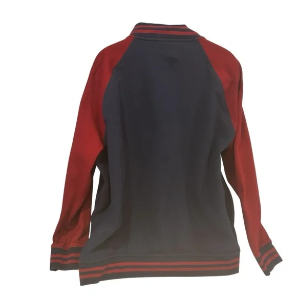 Polo Ralph Lauren mens Fleece Baseball Jacket Big & Tall size 3XB Navy Red Prepp